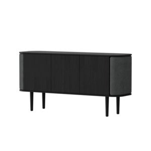 Treasures 3-door cabinet Black Oak/Shadow
