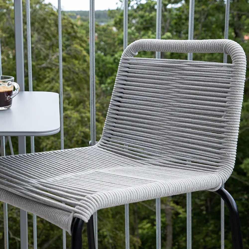 Lindos Barstool light grey 2-pack