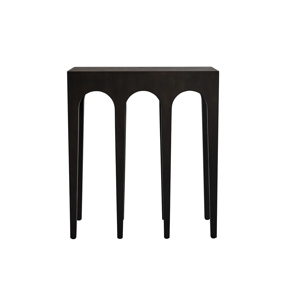 Bow Console - Coffee Black Oak