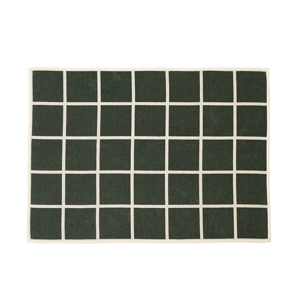 Woven blanket in lambswool Criss Leaf