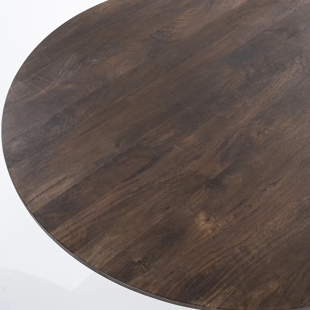 Aron Dining table round 130x76 - brown