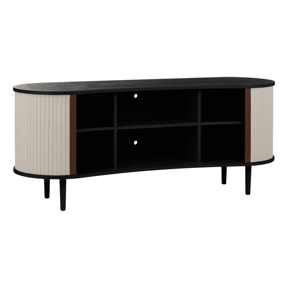 Audacious Sideboard Black oak/White Sands