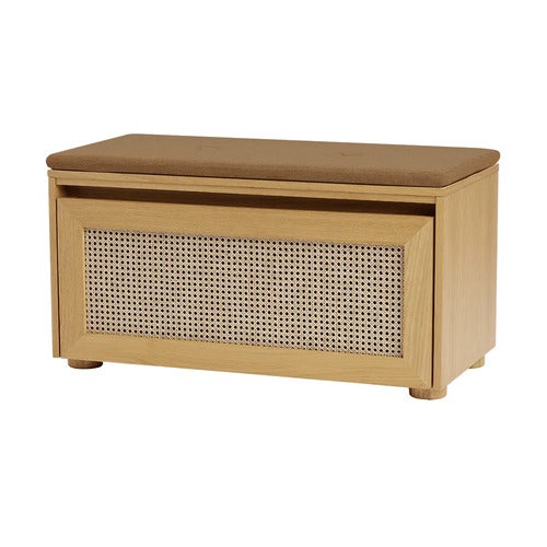 Storage Bench Hideaway Cane – Sugar Brown