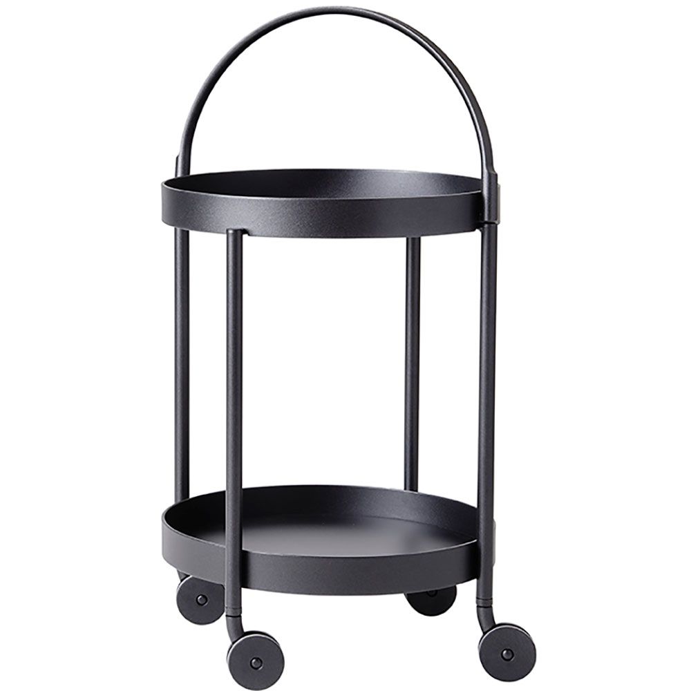 Roll Trolley / Side Table Lava Grey