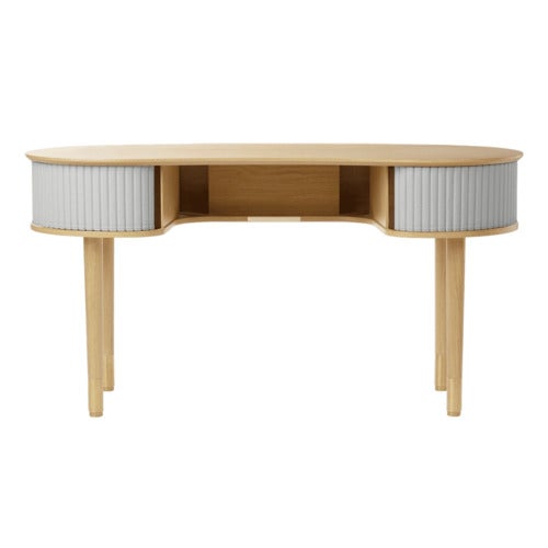 Audacious Desk Oak/Sterling