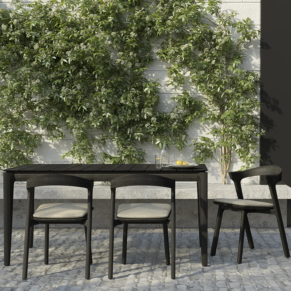 Bok Dining Table 162x80 cm Black