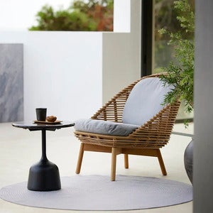 Hive lounge chair w/teak legs Natural, Weave 