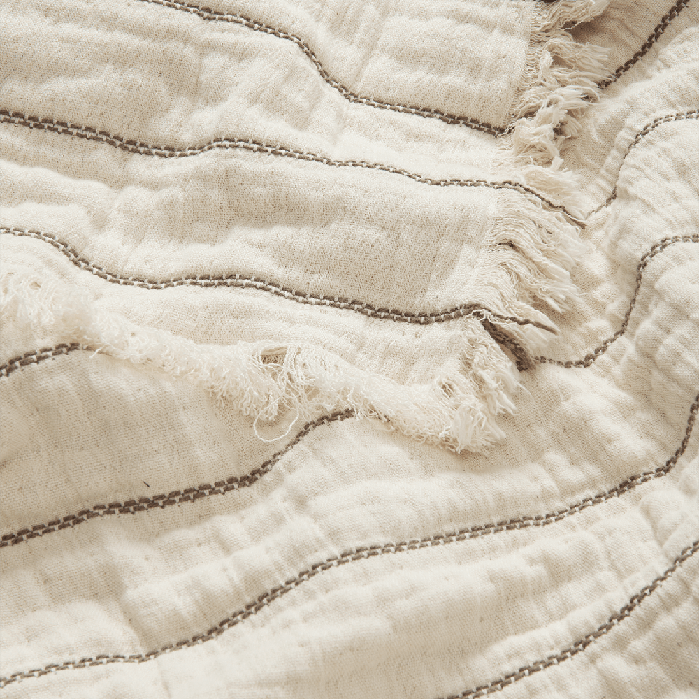 Aires Bedspread 250x240 cm Undyed