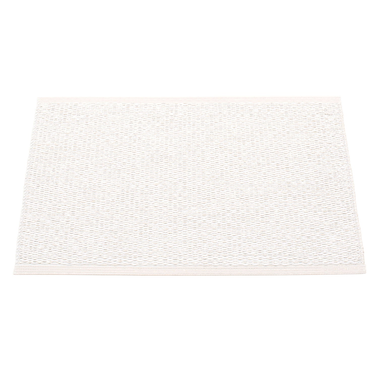 Svea Carpet 70x50 cm white metallic / white