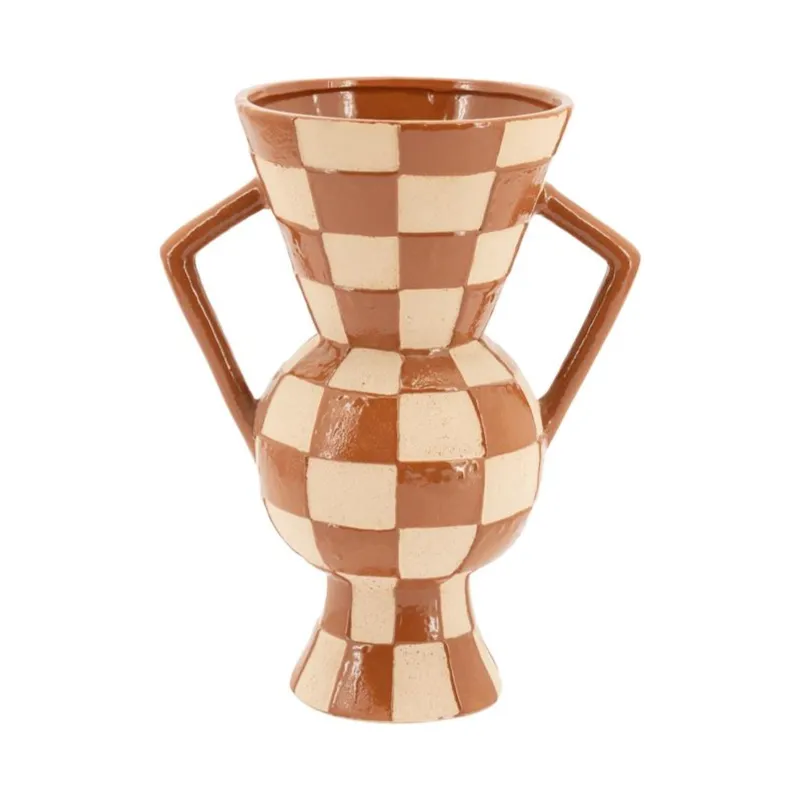 Blocsy 2 vase 27,5x19x35 cm brown