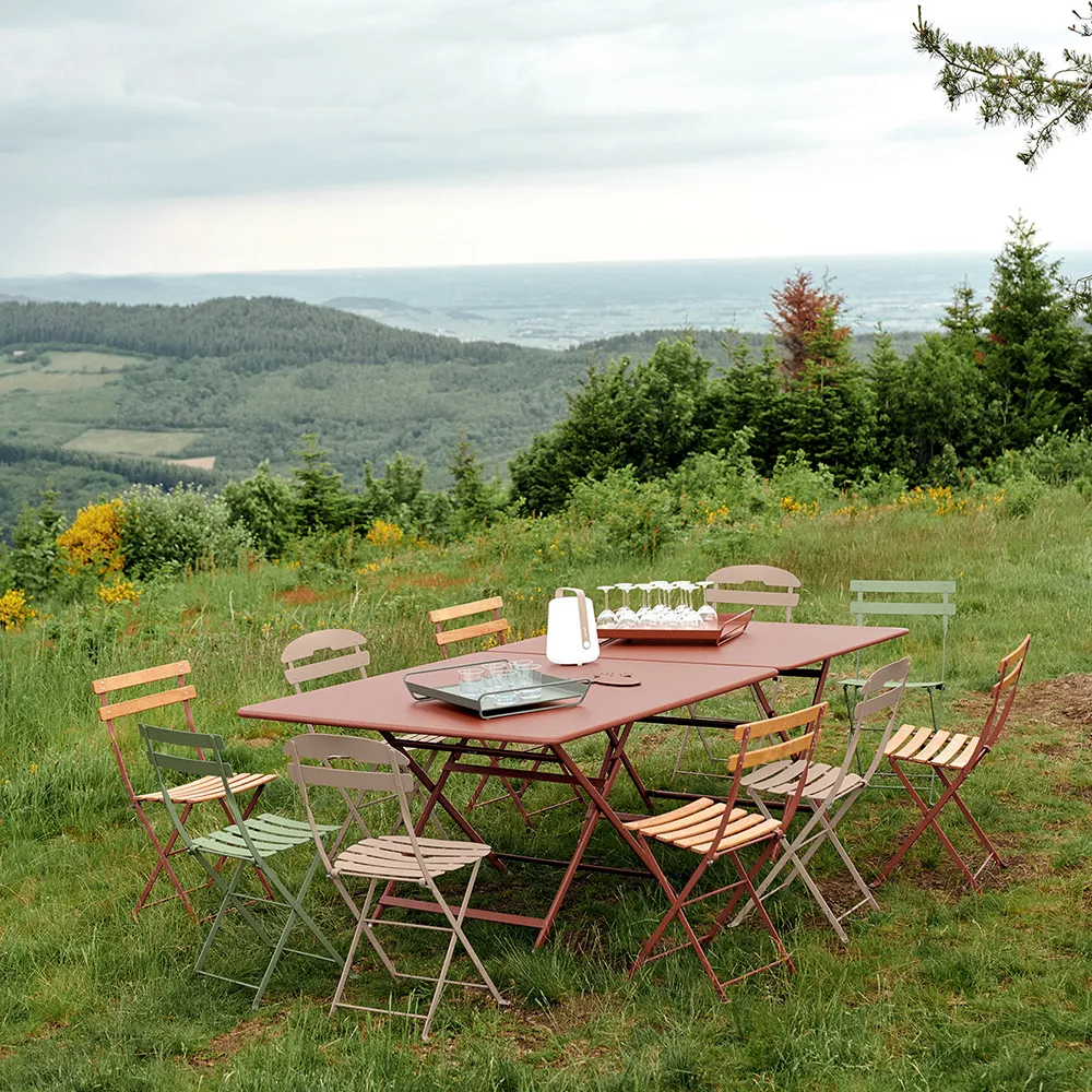 Bistro table 117 x 77 cm Red Ochre