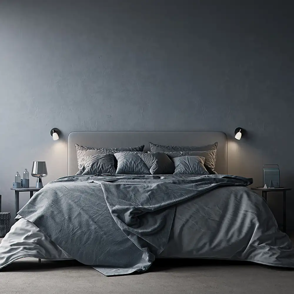 Cut wall light black G9