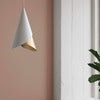 Cornet Lampshade White/Brass