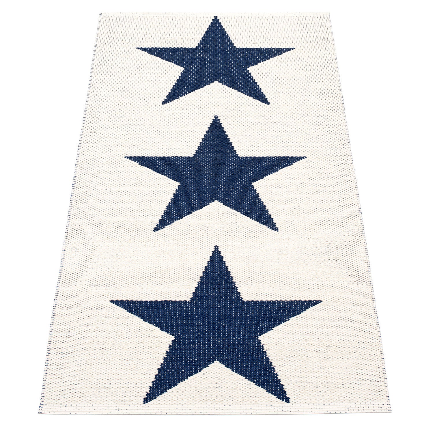 Viggo Carpet 70x150 cm one dark blue / vanilla