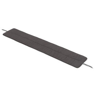 Linear Steel Bench seat pad 170x34 cm Dark Grey