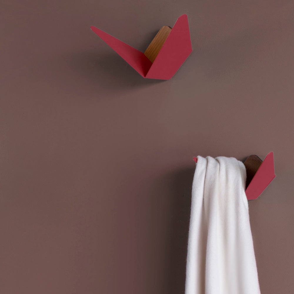 Butterflies Hook M Ruby Red