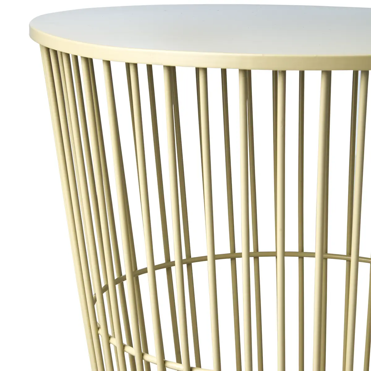 MARSTRAND Sofa table/basket Beige Ø40xH45 cm 