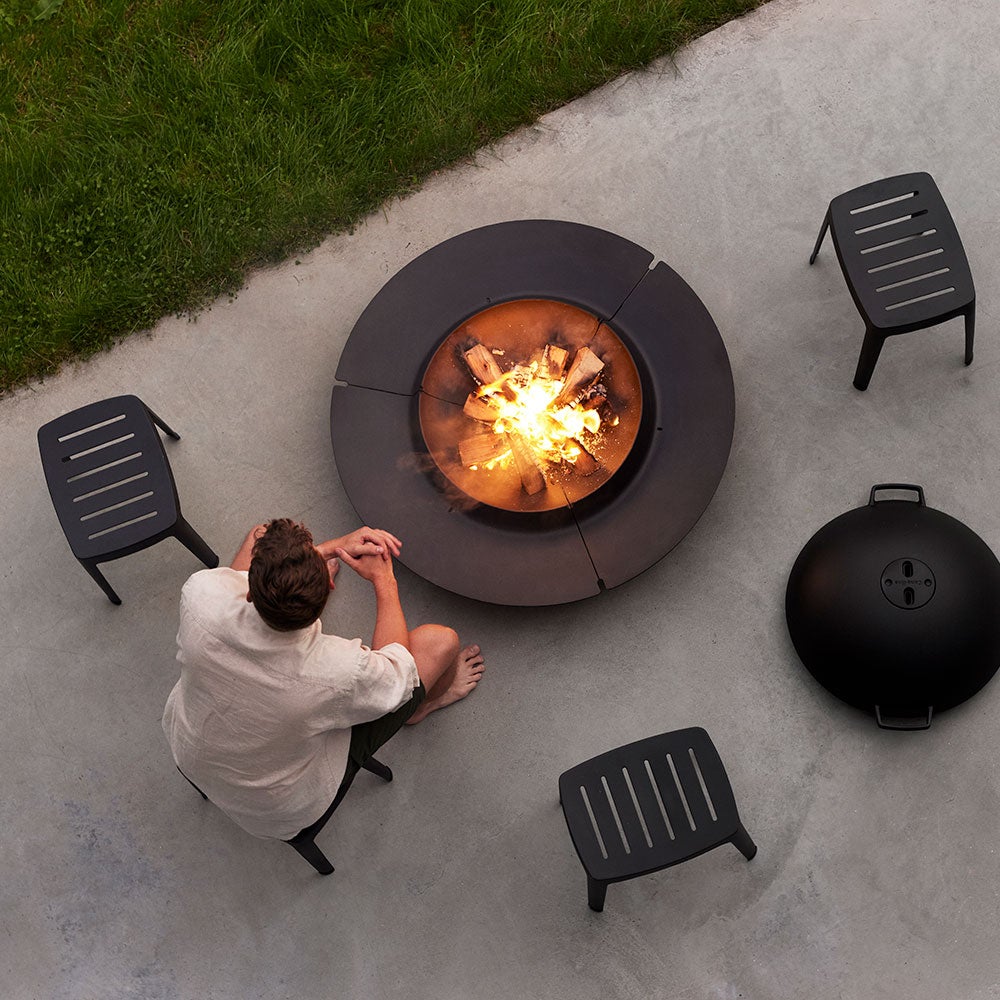 Ember Fireplace Large Black Cast Iron