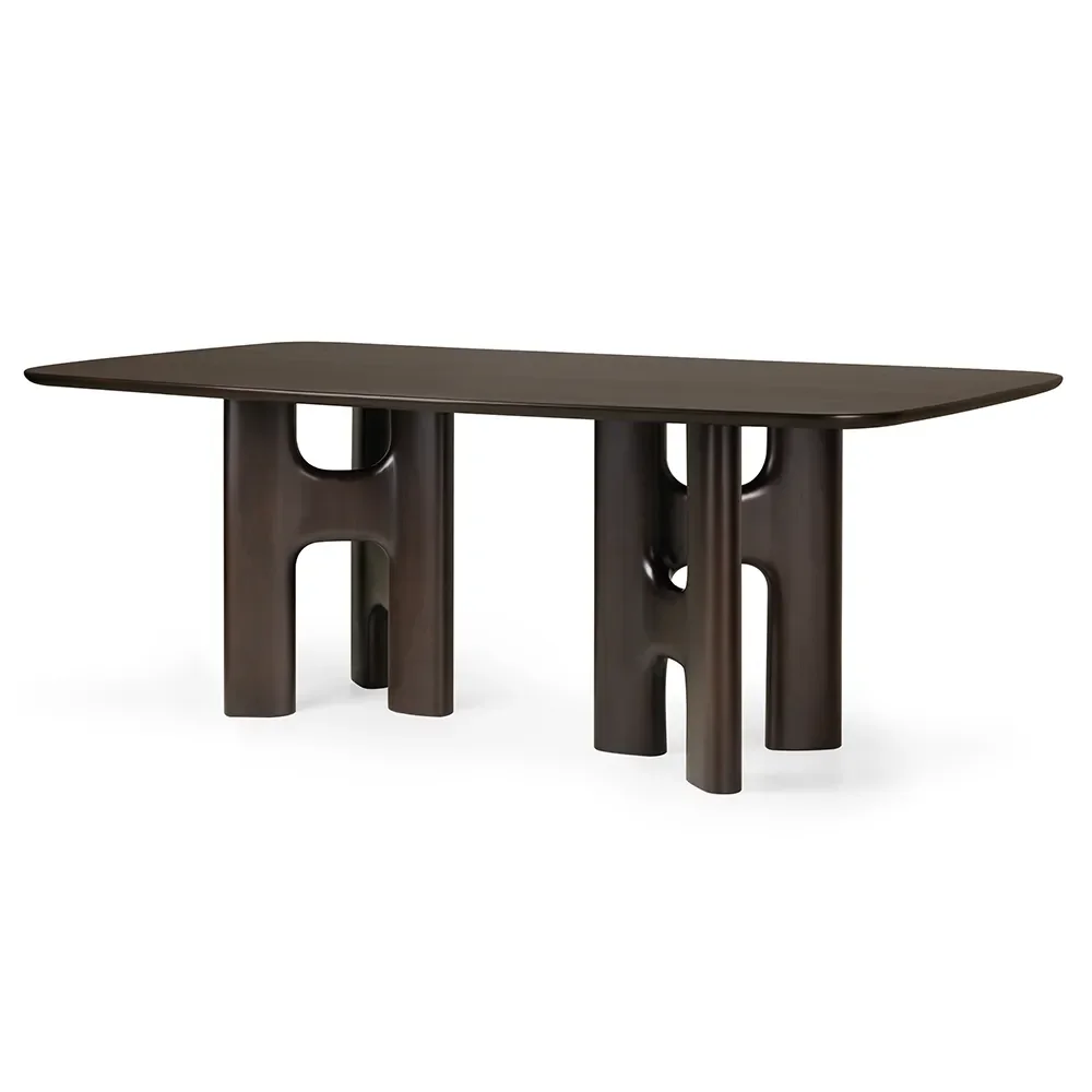 Flow dining table 110x200 cm Mahogany