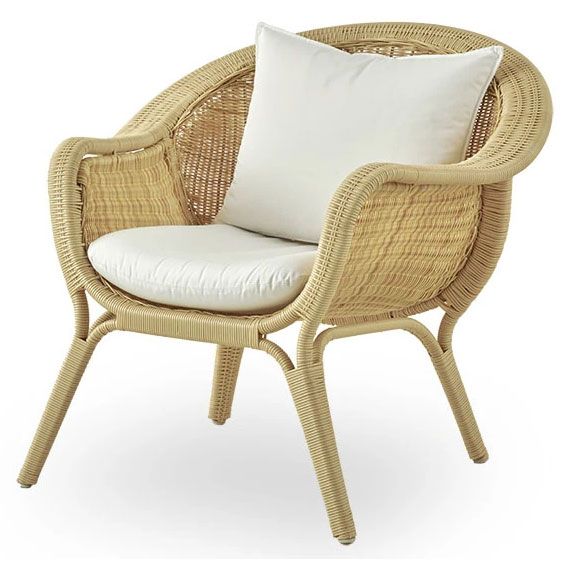 Armchair Madame outdoor rattan Natural