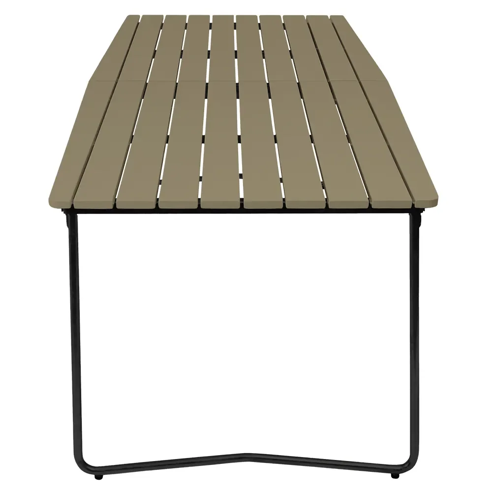 Dining table B31 230 Green lacquered oak / black frame