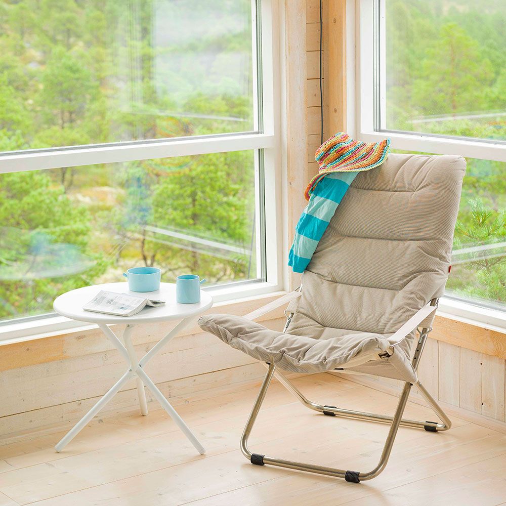 Fiesta soft sun lounger grey olefin