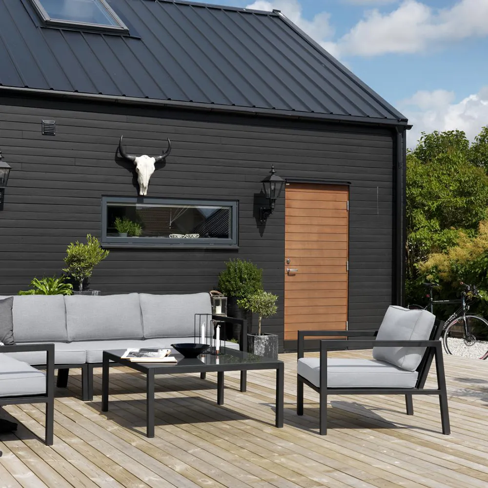 Belfort armchair black/grey