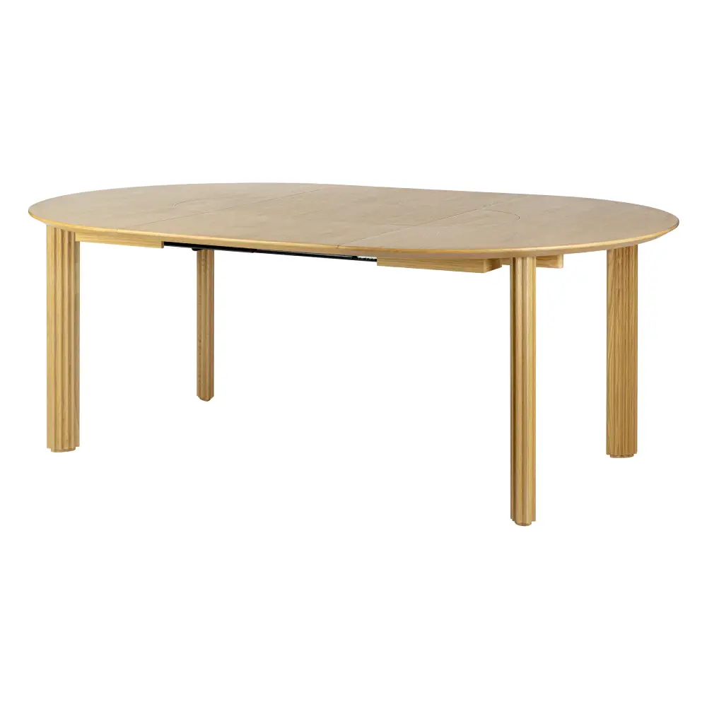 Comfort Circle Dining table with extension 132-202x132 Oak