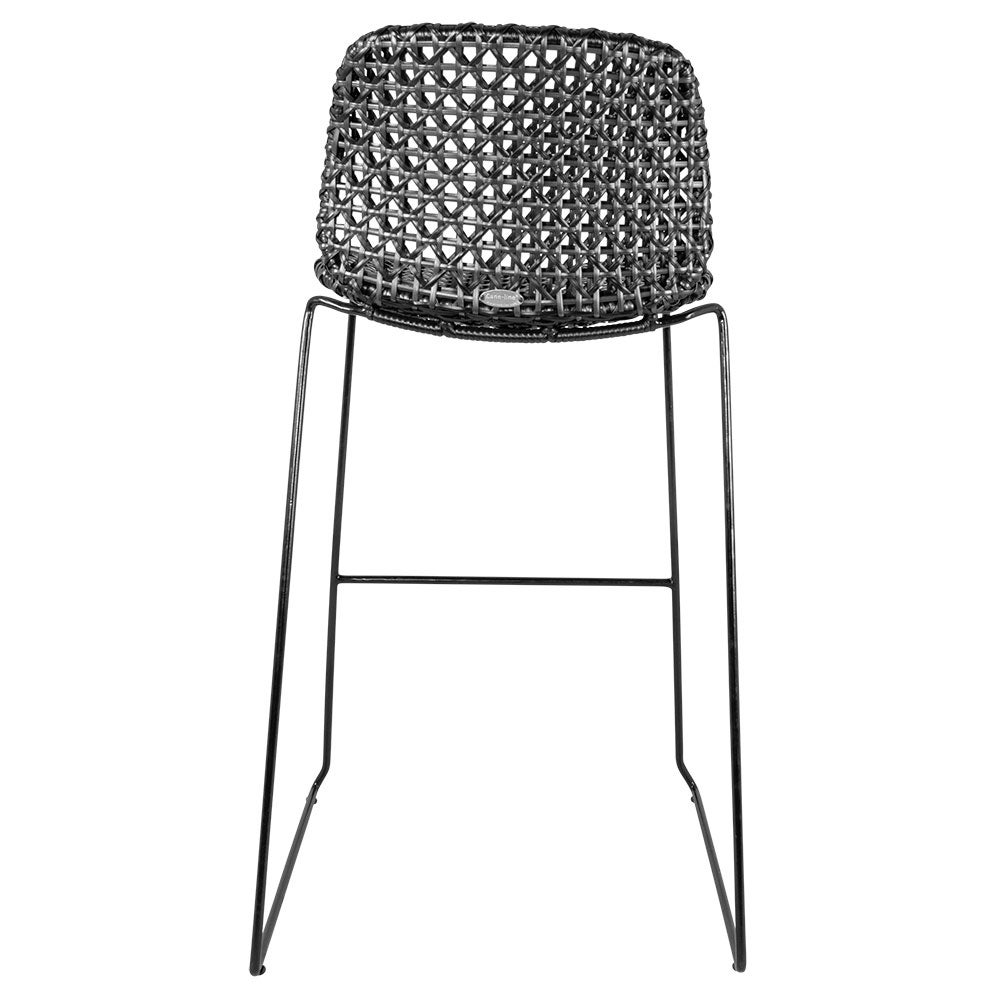 Vibe Barstool Black/Graphite Weave