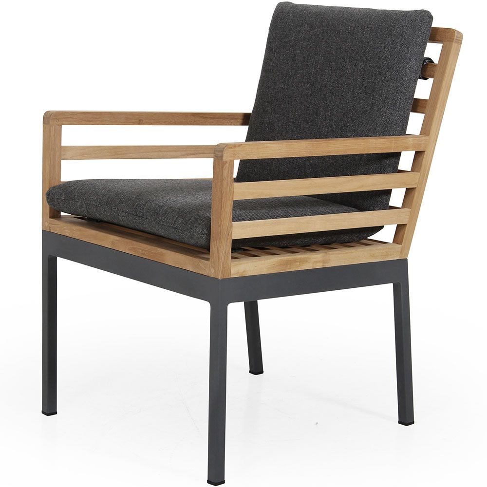 Zalongo dining chair grey / teak