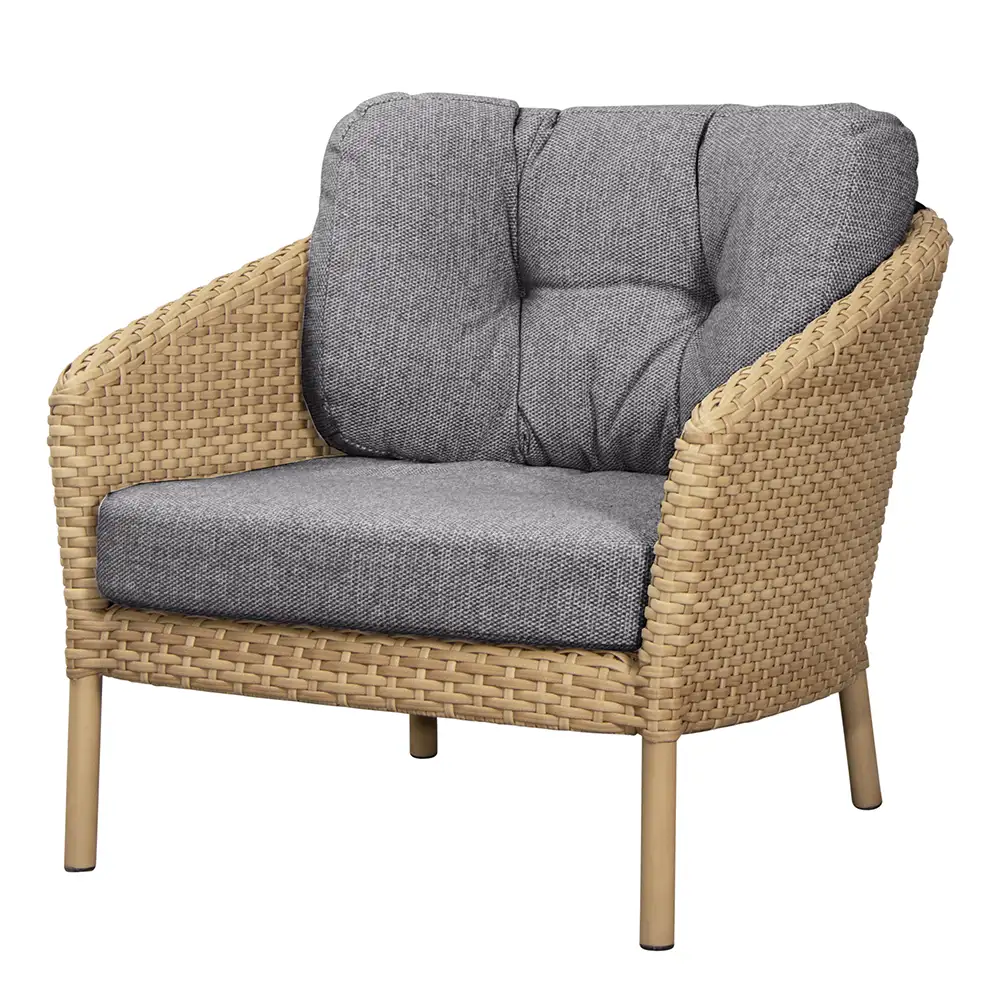 Ocean cushion set for lounge chair Dark grey, Wove