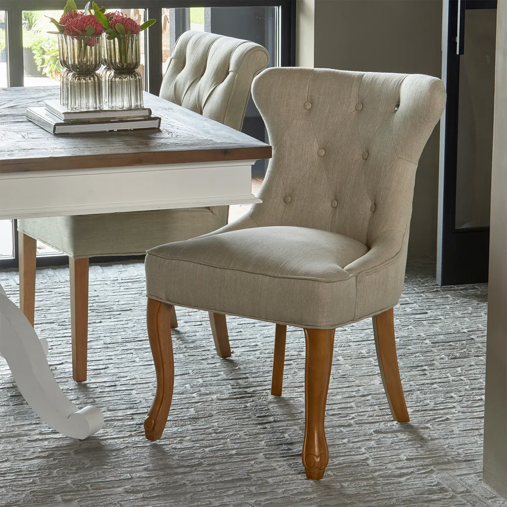 George Dining Chair linen flax