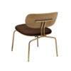 Curious Lounge Chair Oak/Brass Teddy Brown