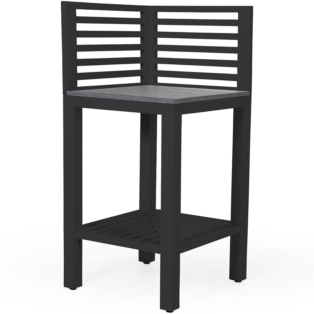 Bellac outdoor kitchen corner piece black/grey