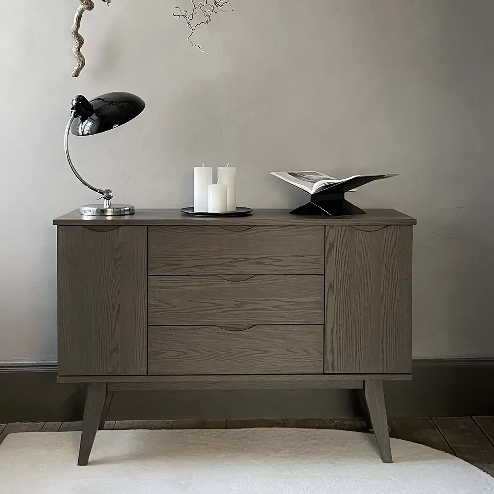 Filippa sideboard 122x40 cm dark brown oak