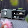 Kelia outdoor kitchen   with sink and tap  Nordic Green