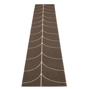 Woven Rug Leif Dark Brown 70x360 cm