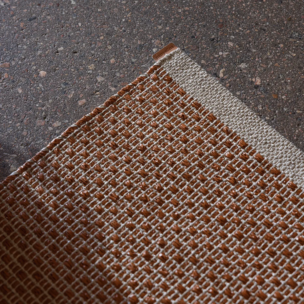 Washable Plastic Rug NILS Rust 70x300 cm