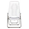 Spaghetti sun lounger white aluminium