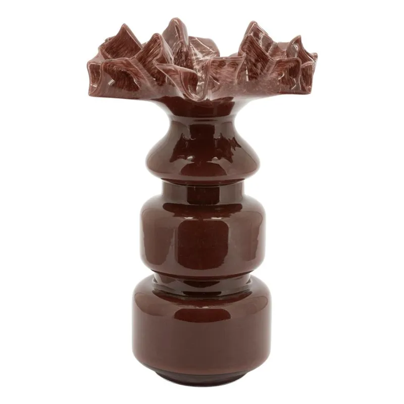 Baia 3 Vase 22,5x22,5x39 cm Glass Red