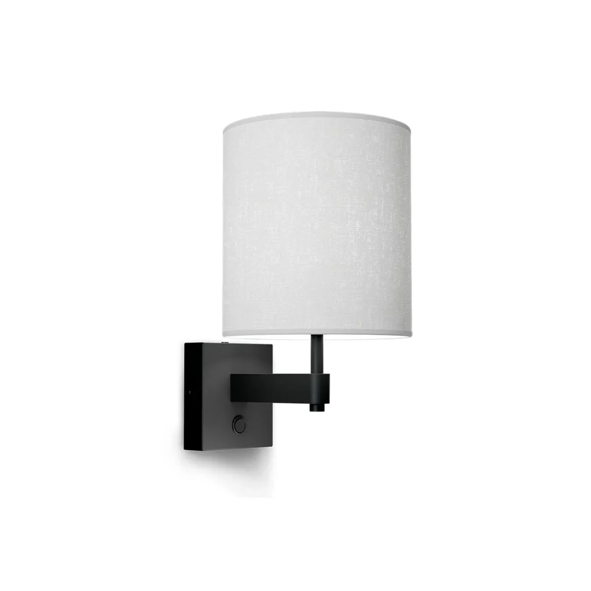 Dual wall lamp E27 metal textured black