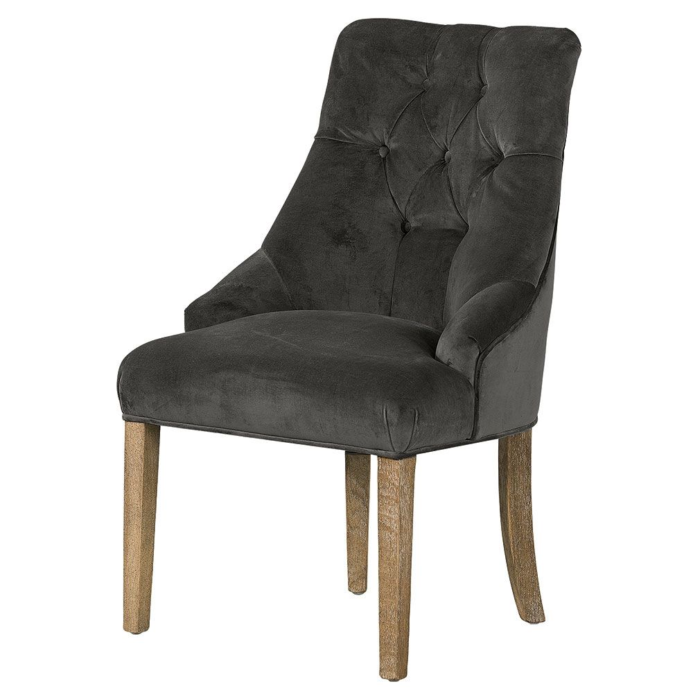York Chair Velvet Grey