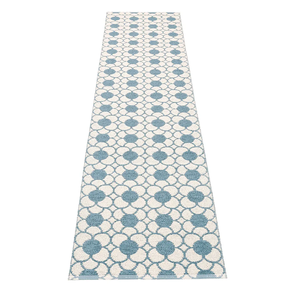 Anya rug River Blue/Vanilla 70 x 300 cm