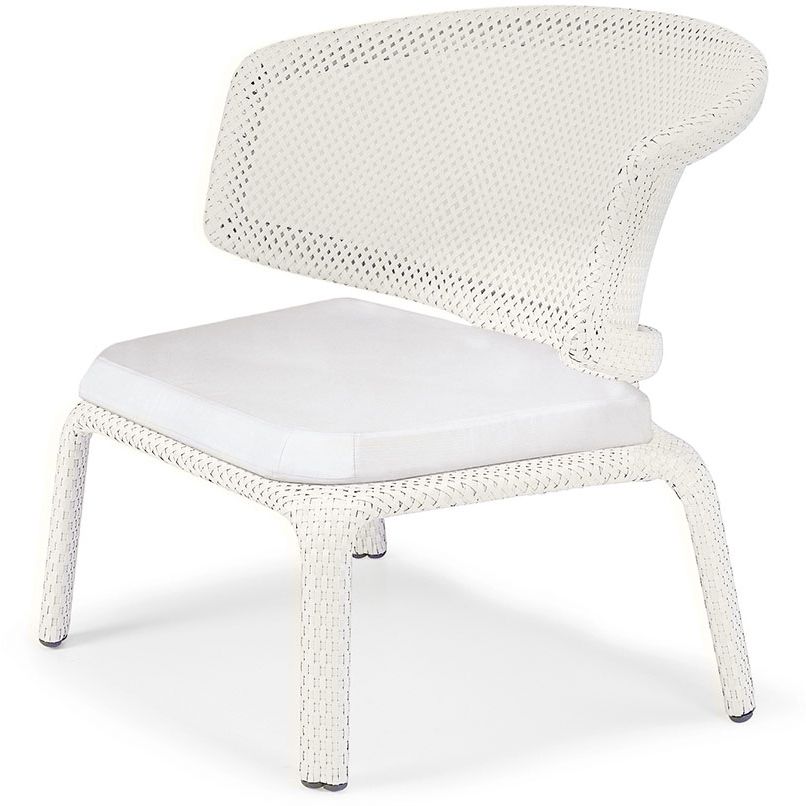Seashell lounge chair white