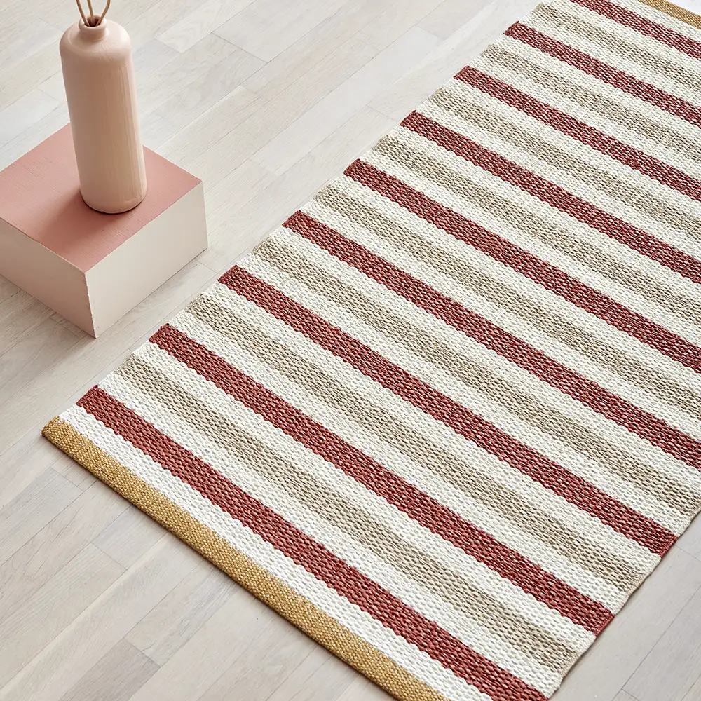 Teo Carpet 70x120 cm Brick/Beige/Vanilla