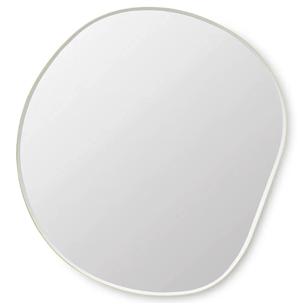 Pond Mirror 87x94 cm Brass