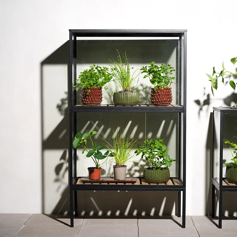 Grower Greens plant cabinet   high  svart
