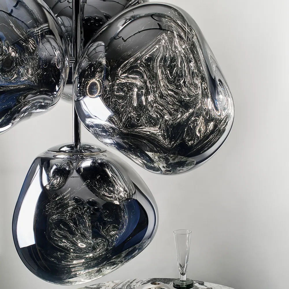 Melt Chandelier Small Smoke LED