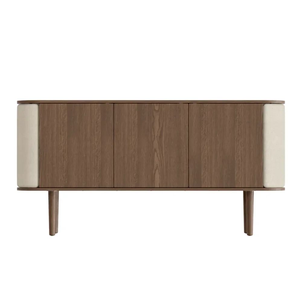 Treasures 3-door cabinet Dark Oak/White Sands