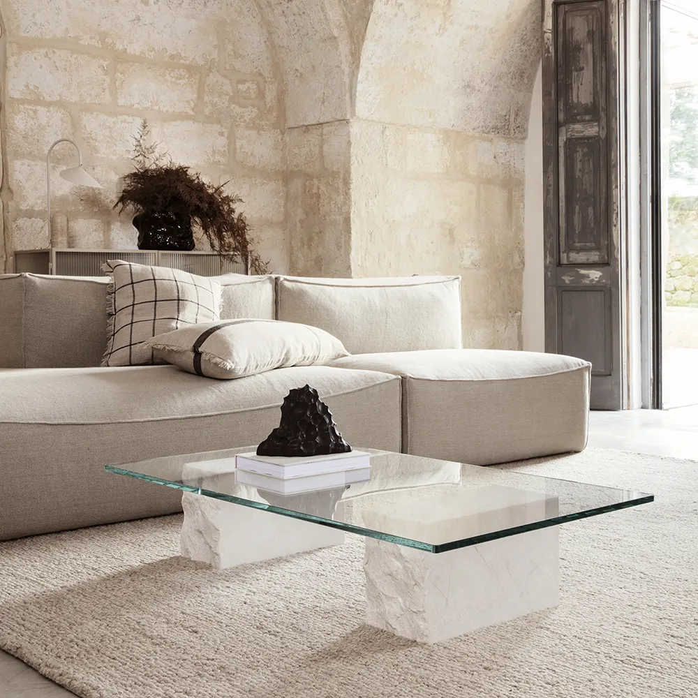 Mineral Coffee Table - Bianco Curia